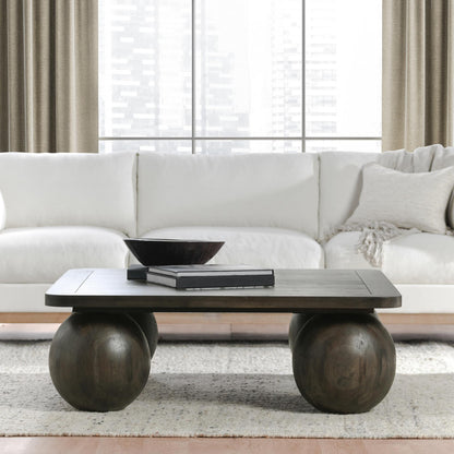 Redondo Square Coffee Table - Dark Brown