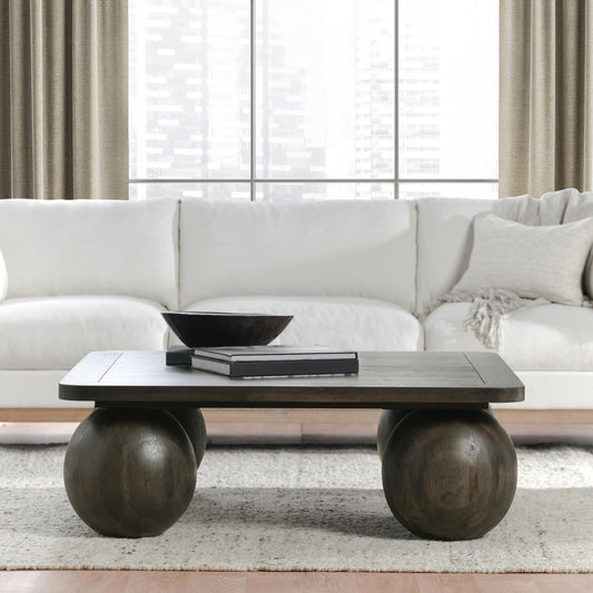 Redondo Square Coffee Table - Dark Brown