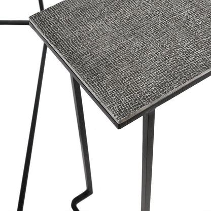 Jonah Aluminum Rectangle Console Tables Set of 2 - Brass Antique
