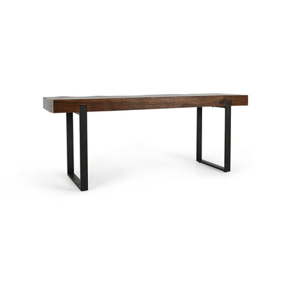 Duarte Rectangle Counter Table - Rustic Brown