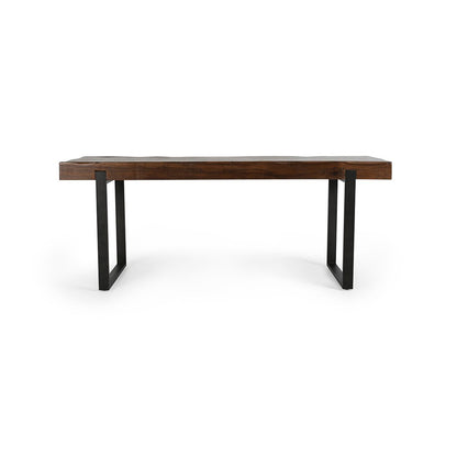 Duarte Rectangle Counter Table - Rustic Brown