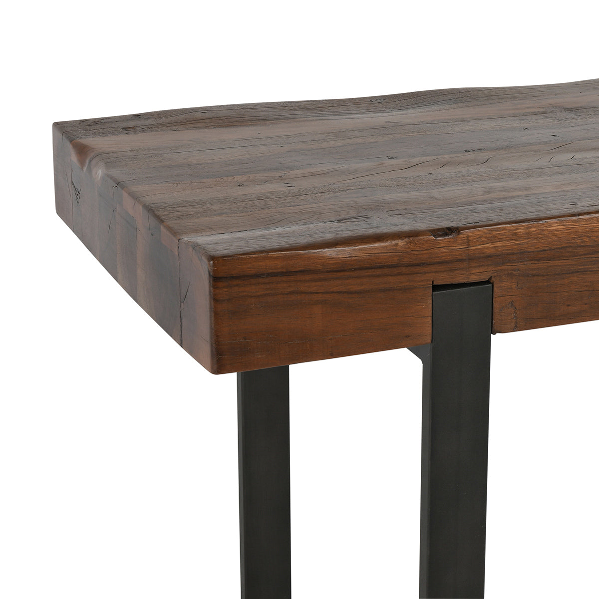 Duarte Rectangle Counter Table - Rustic Brown