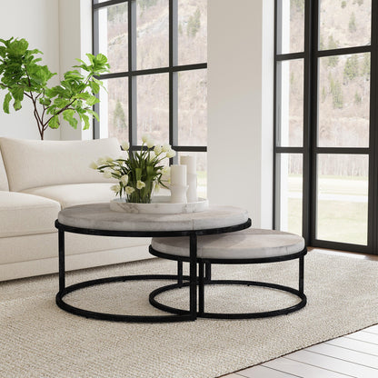 Hayword Hide Nesting Coffee Tables Set of 2