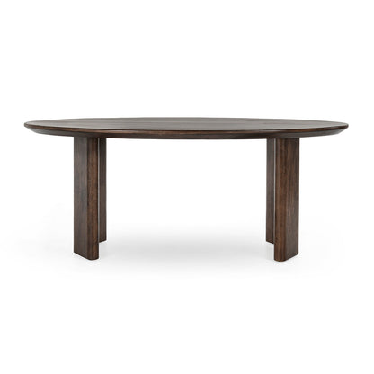 Norwood Oval Dining Table - Bark Brown