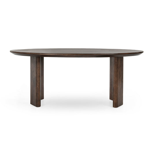 Norwood Oval Dining Table - Bark Brown