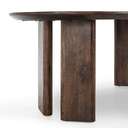 Norwood Oval Dining Table - Bark Brown