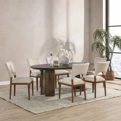 Norwood Oval Dining Table - Bark Brown