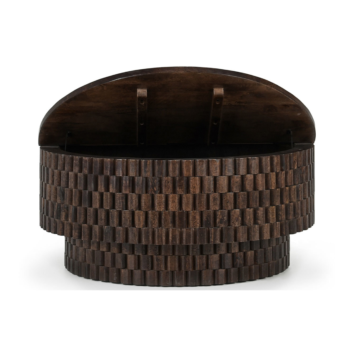 Norwood Round Coffee Table - Bark Brown