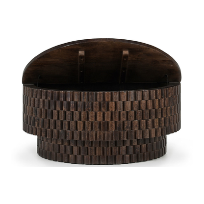 Norwood Round Coffee Table - Bark Brown