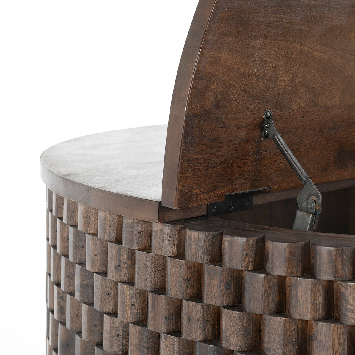 Norwood Round Coffee Table - Bark Brown