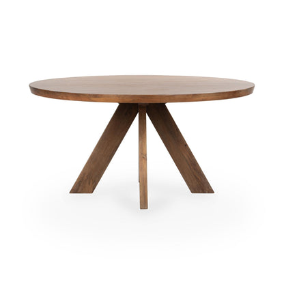 Rodrigo  Round Dining Table - Hickory Brown