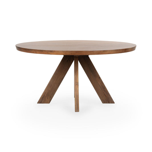 Rodrigo  Round Dining Table - Hickory Brown