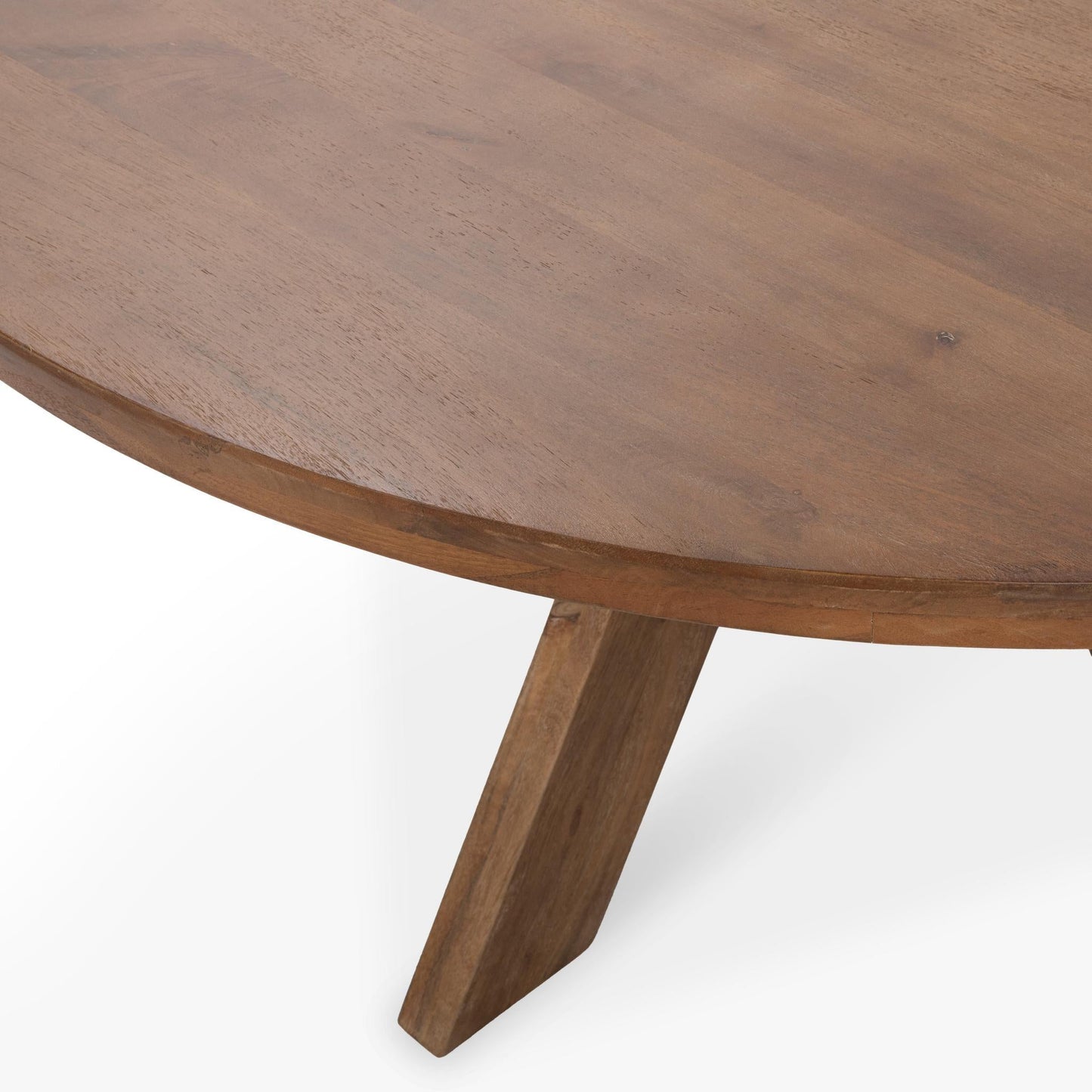Rodrigo  Round Dining Table - Hickory Brown