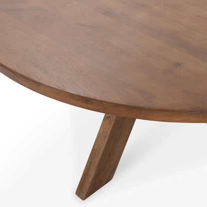 Rodrigo  Round Dining Table - Hickory Brown