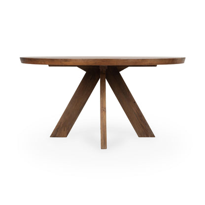 Rodrigo  Round Dining Table - Hickory Brown