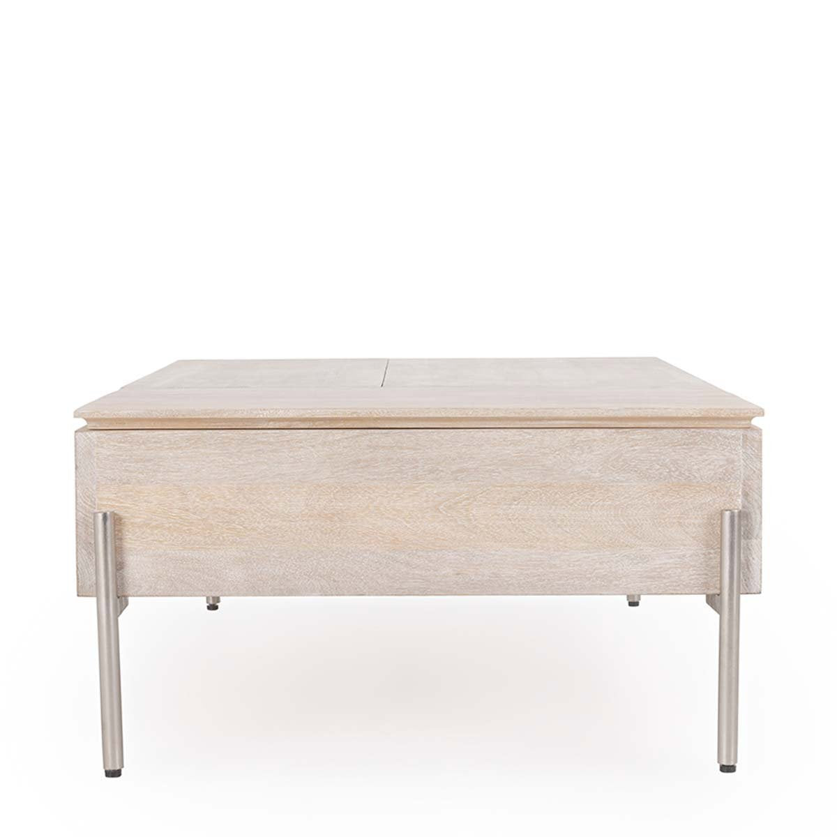 Rocklin Double Round Lift Top Coffee Table - White