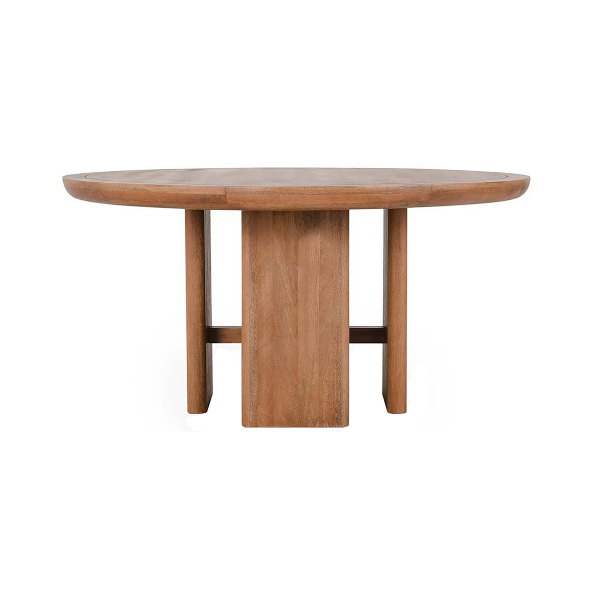 Selena Round Dining Table - Hickory Brown