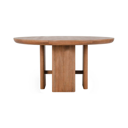 Selena Round Dining Table - Hickory Brown