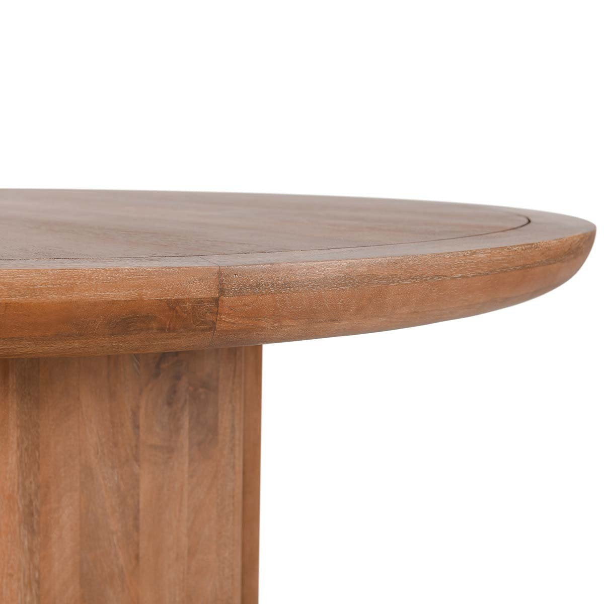 Selena Round Dining Table - Hickory Brown