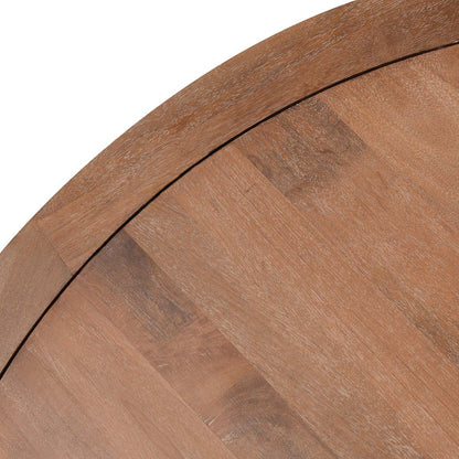 Selena Round Dining Table - Hickory Brown
