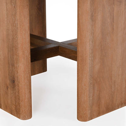 Selena Round Dining Table - Hickory Brown