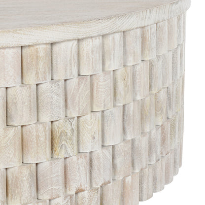 Norwood Round Coffee Table - Coastal White