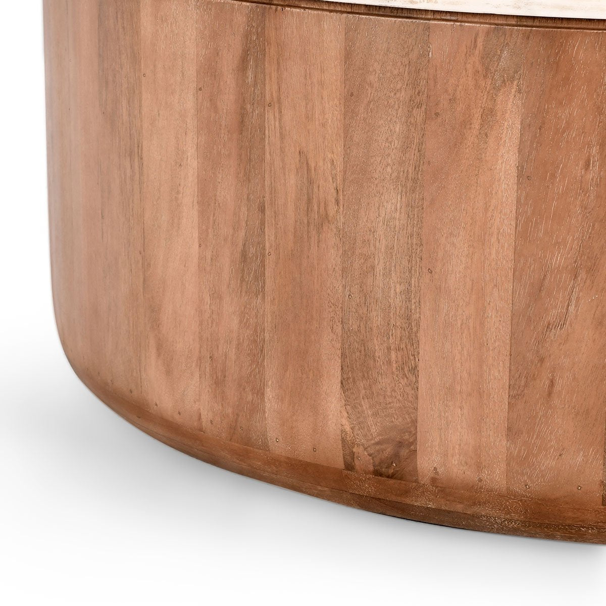 Josie Round Coffee - Hickory Brown