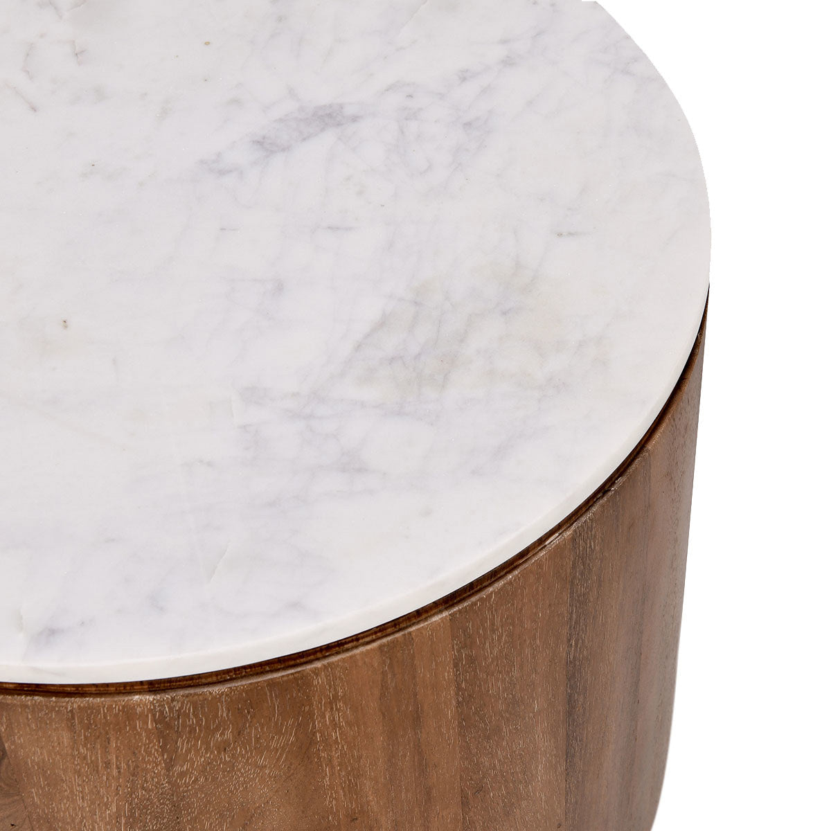 Josie Round End Table - Hickory Brown