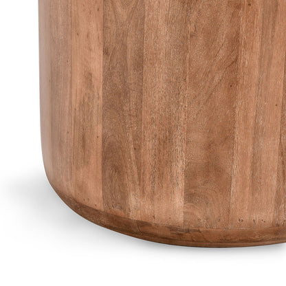 Josie Round End Table - Hickory Brown