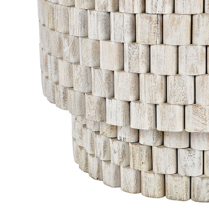 Norwood Round End Table - Coastal White