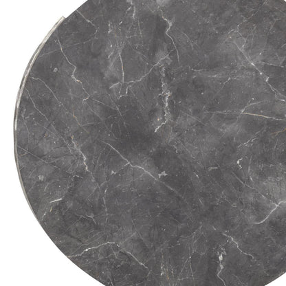 Honor Round Coffee Table - White Wash/Gray Stone