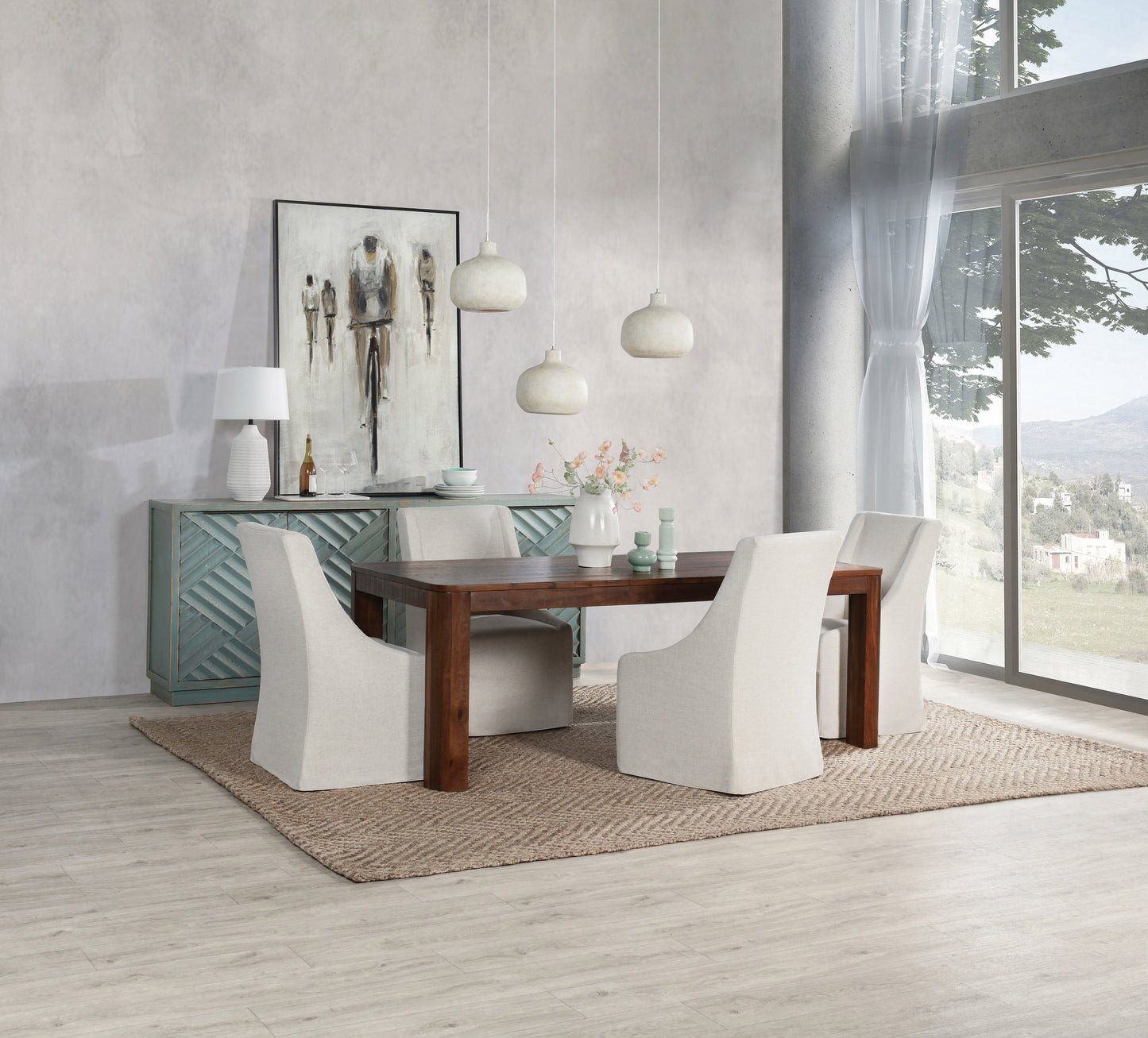 Nemi Rectangle Dining Table - Rustic Brown