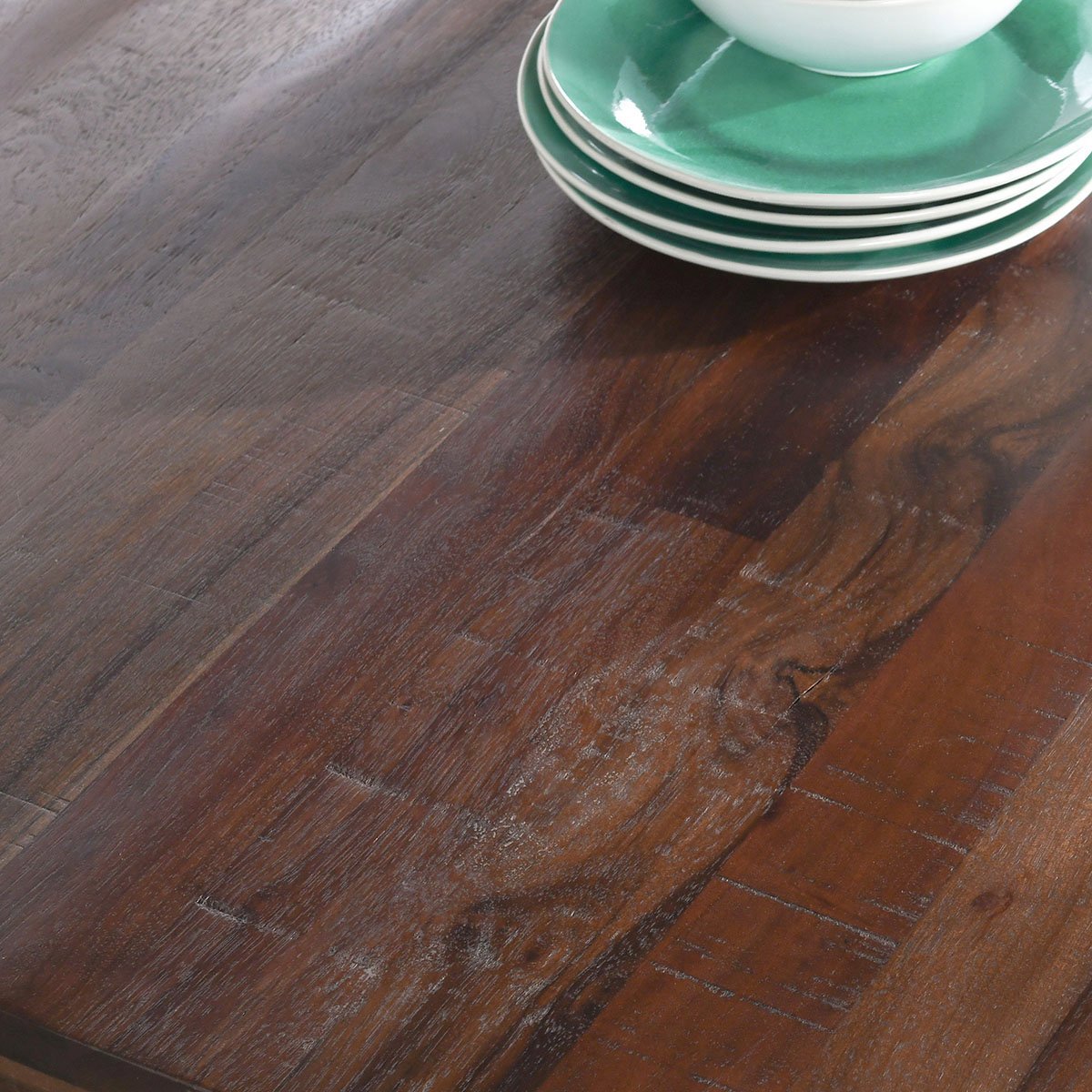 Nemi Rectangle Dining Table - Rustic Brown