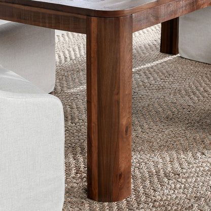 Nemi Rectangle Dining Table - Rustic Brown