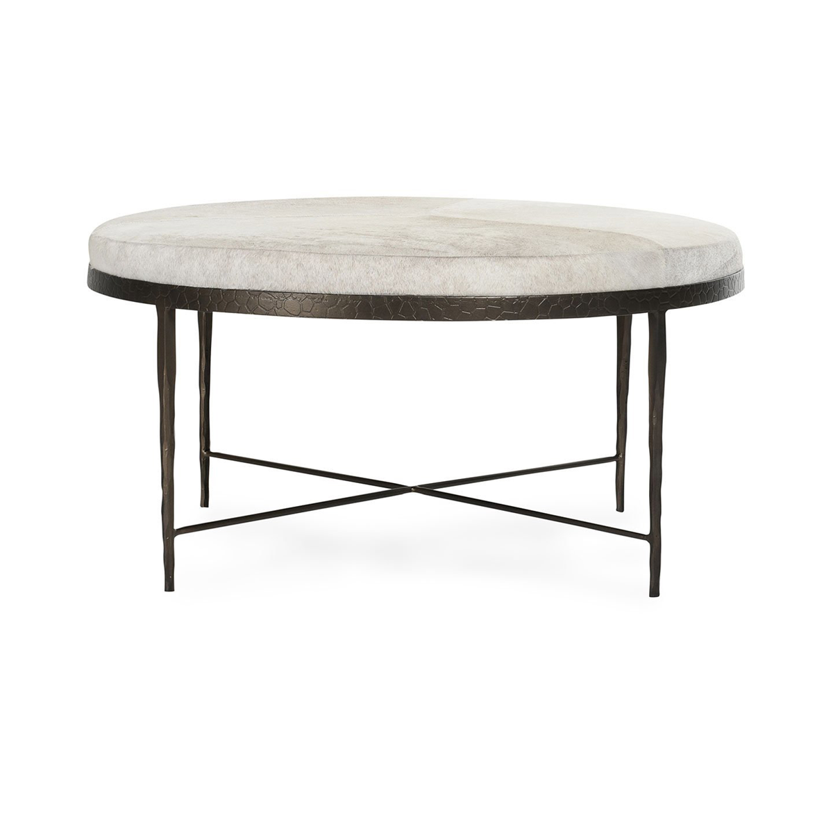 Bose Hide Round Coffee Table - Dusty Cream