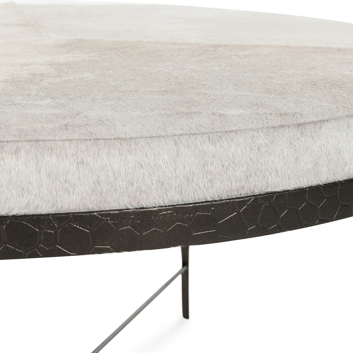 Bose Hide Round Coffee Table - Dusty Cream