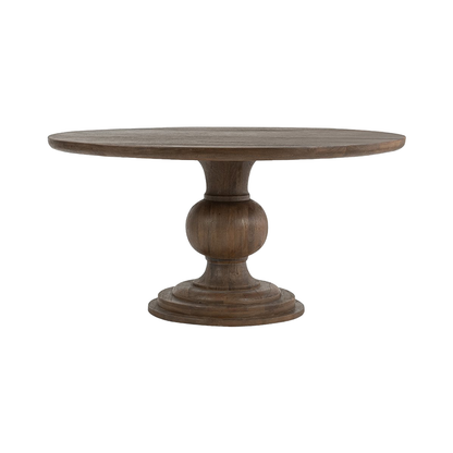 Hera Dining Table - Pecan Brown - 60"