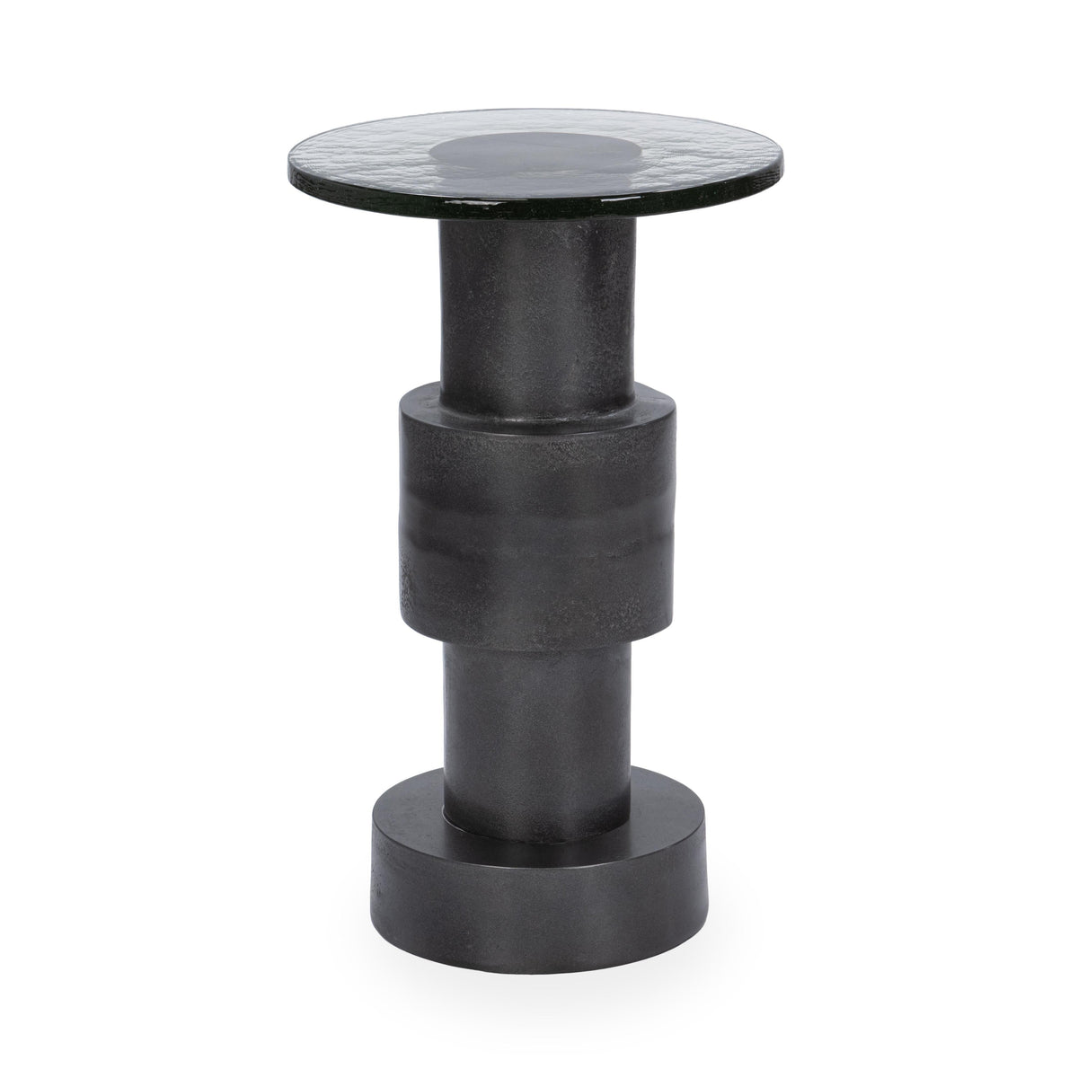 Callen Round Accent Table - Antique Nickel