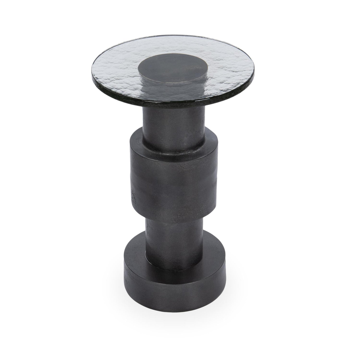 Callen Round Accent Table - Antique Nickel