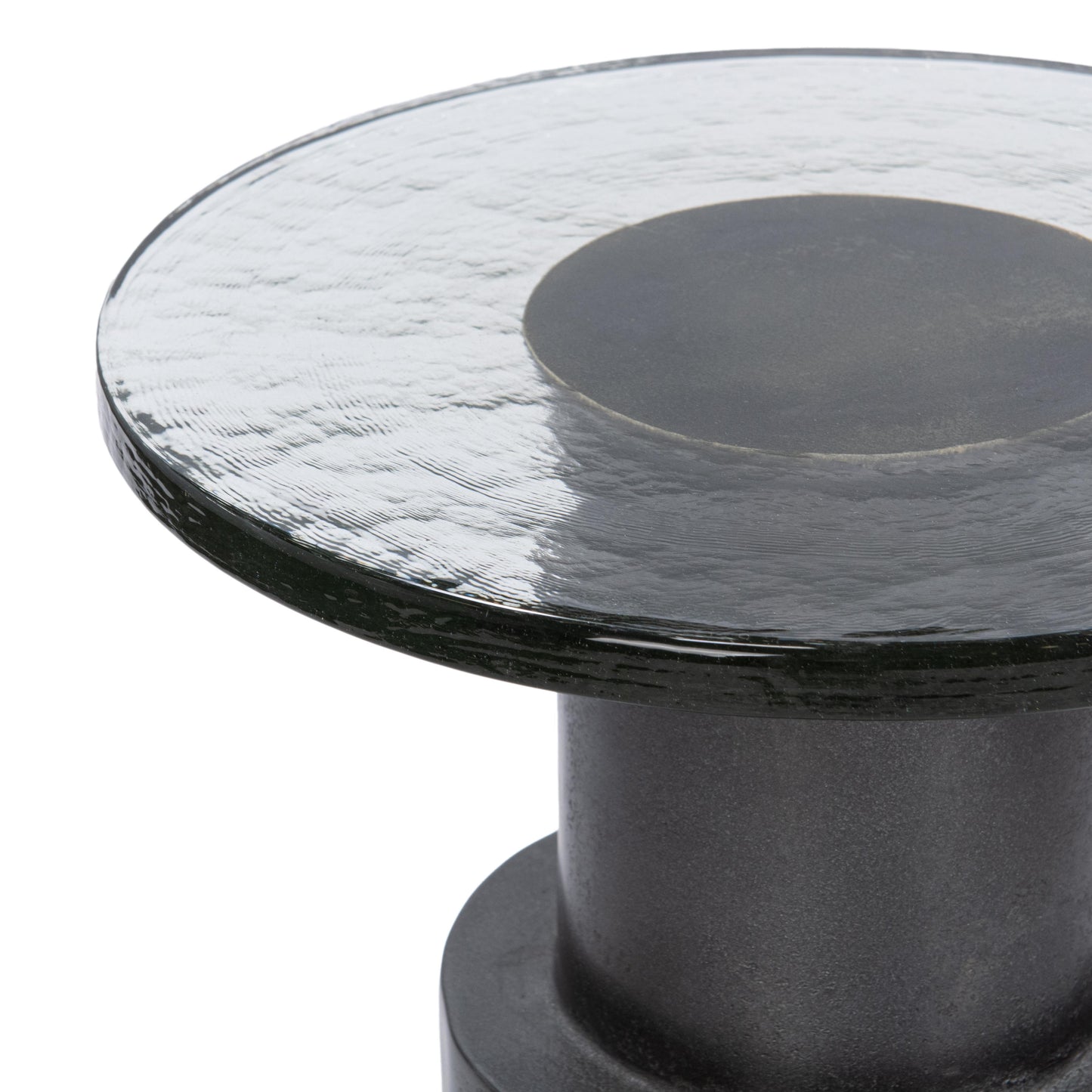 Callen Round Accent Table - Antique Nickel