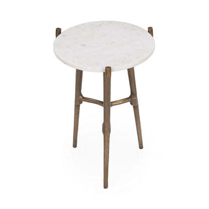 Halley Accent Table - White