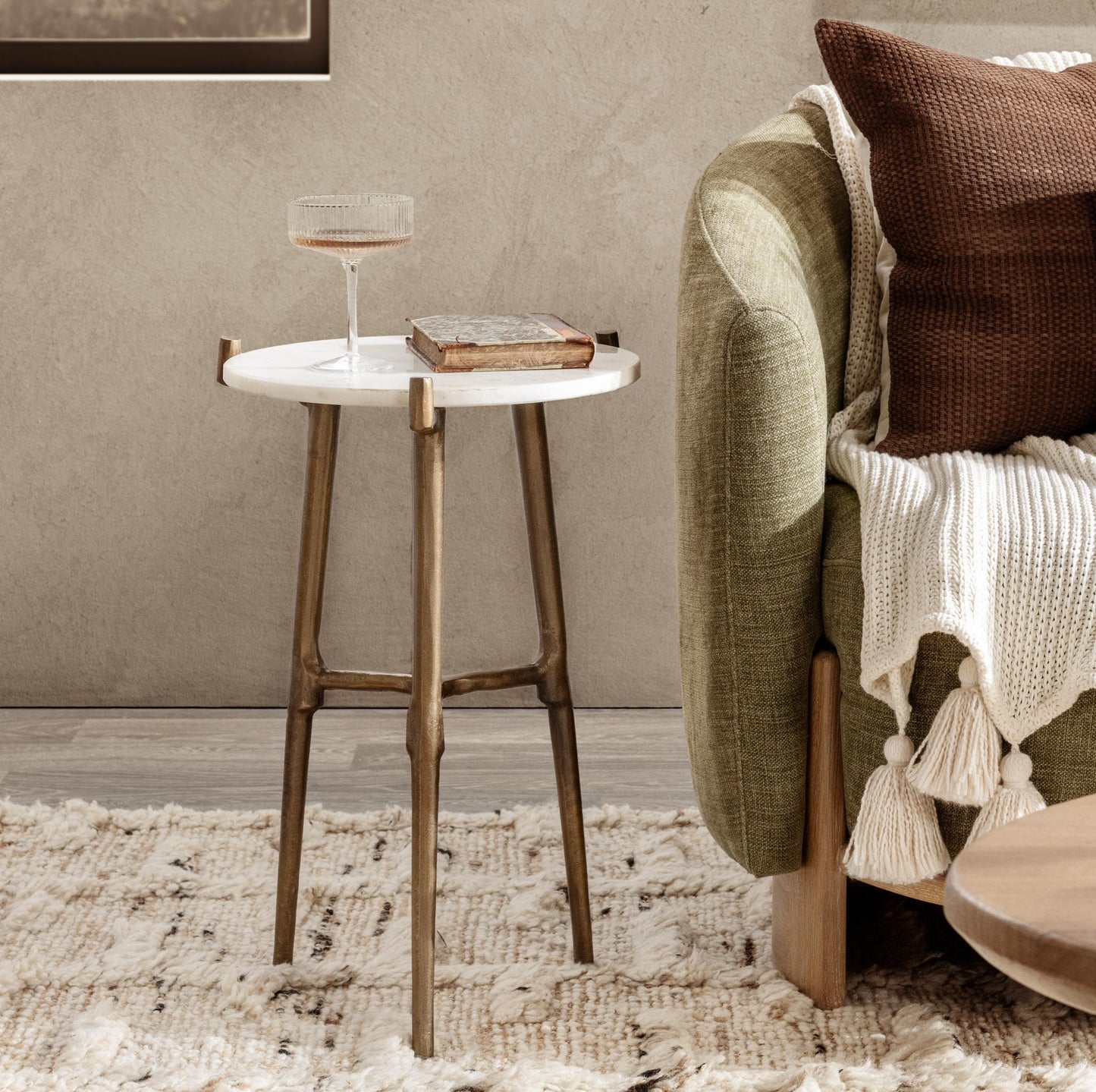Halley Accent Table - White