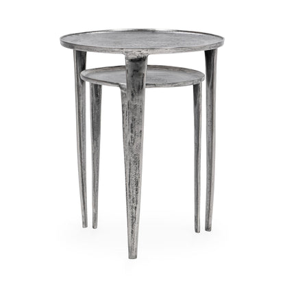 Elinor Nesting Accent Tables Set of 2 - Nickle