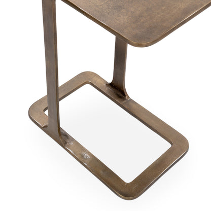 Geanna Accent Table - Brass