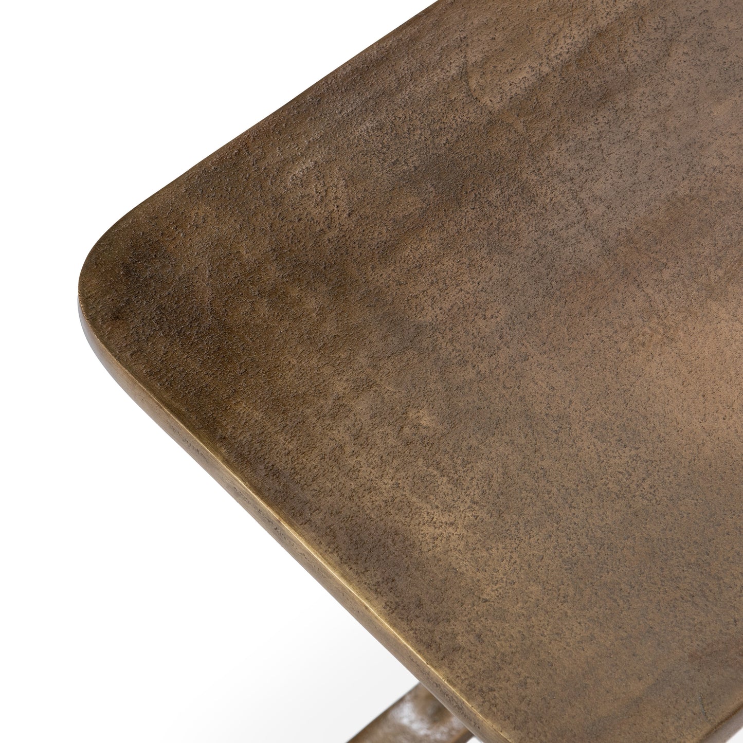 Geanna Accent Table - Brass