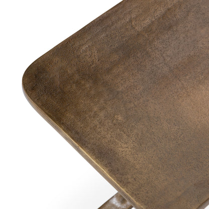 Geanna Accent Table - Brass