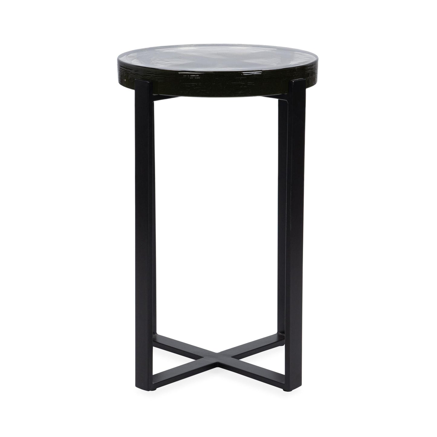 Gallie Round Accent Table - Black