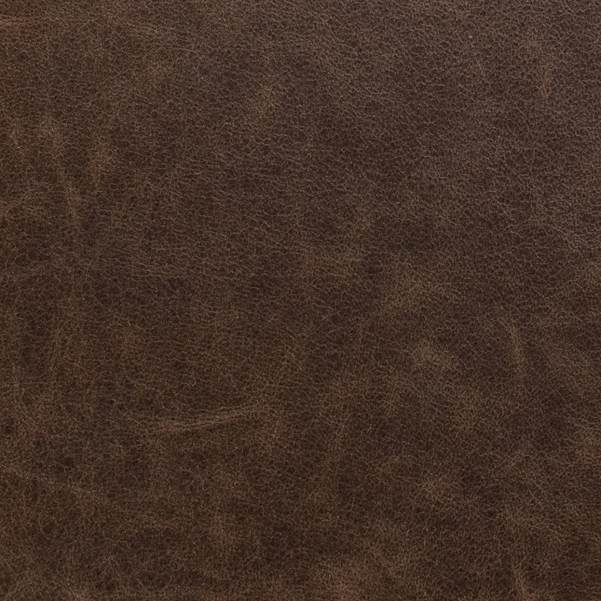 Clair Leather Round Coffee Table - Cocoa Brown
