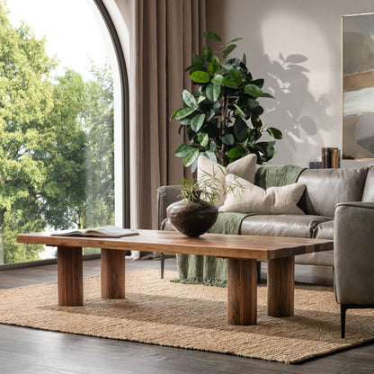 Alto Rectangle Coffee Table - Rustic Brown