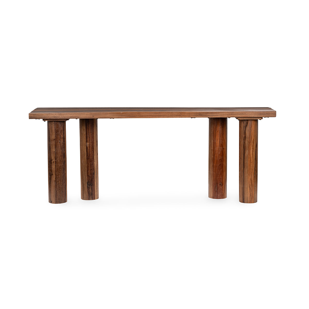 Alto Rectangle Console Table - Rustic Brown